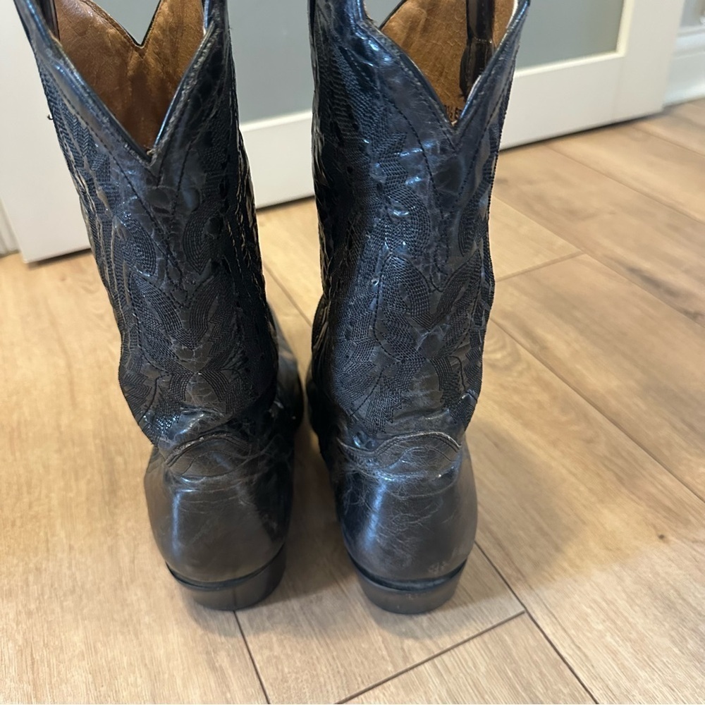 J.B Dillion western the “Clayton” leather mid calf cowboy boots - Picture 5 of 10